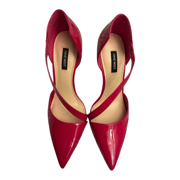 Nine West Women's Hot Pink Stiletto Heels Size 9.5 Sex in the City - Picture 2 of 3